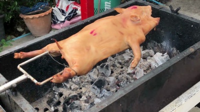 中国菜，烤乳猪