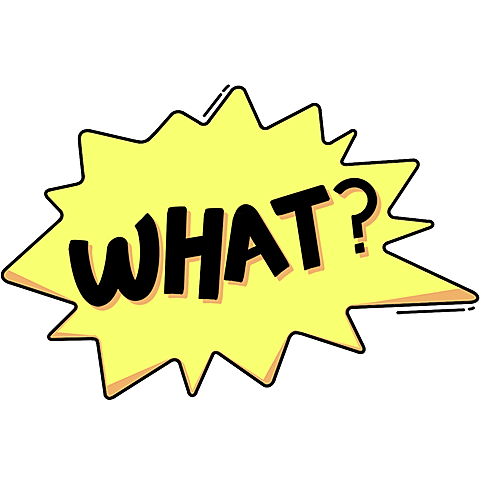 小红书爆炸框热门气泡网络语what贴纸