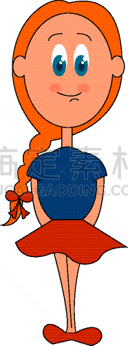 女孩,褐色,小的,自然美,青绿色,发辫,头发,上装,结束