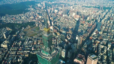 台北101鸟瞰，中国台湾