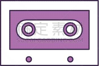 分离着色,盒式录音带,图标,塑胶,可爱的,传媒,技术,音乐,图像,怀旧