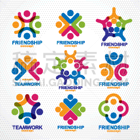 teamwork and friendship concepts created with