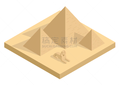 狮身人面像,金字塔形,分离着色,考古学,非凡的,图像,法老,Khafre,吉萨