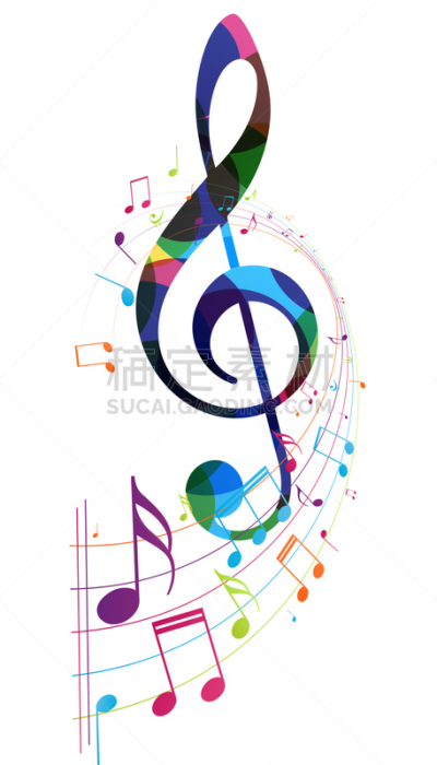 背景,音符,多色的,管弦乐队,钥匙,五线谱,低音谱号,作曲家,舞蹈,彩虹