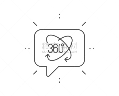 VR360,网络空间,标志,文凭,充满的,线图标,对话气泡框,轮廓,相机,转