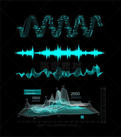 音乐,黑色,音频混合器,声波,插画,频率,概念,技术,矢量,交流