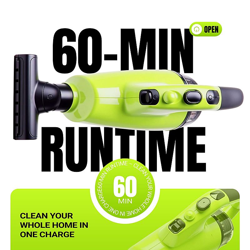 亚马逊商品主图绿色吸尘器数码家电AIGC