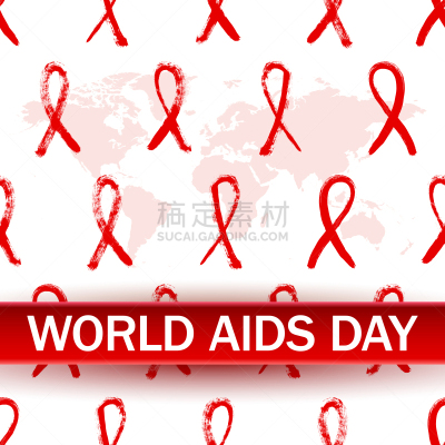 世界艾滋病日,艾滋病,艾滋病警示丝带,白色,白昼,健康保健,红色,符号,药,图像