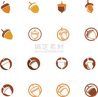 acorn logo ilustration