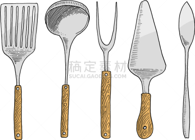 鱼子酱,热,刮刀,甜点心,分离着色,白色,菜单,晚餐,叉,收集