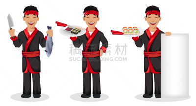 日本,寿司,小圆面包,男人,性格,清新,男性美,主厨,烹调,收集