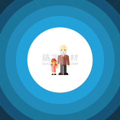 孙辈,祖父,分离着色,公寓,计算机图标,儿童,婴儿,家庭,女儿,父亲