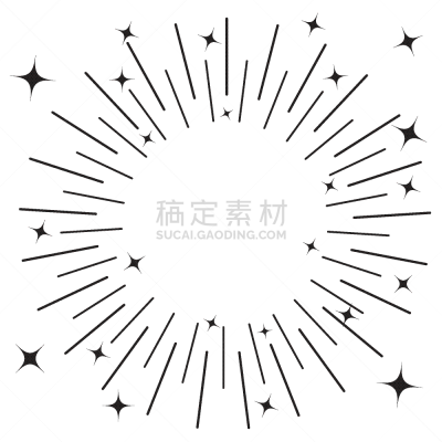 圆形,星形,黑色,成一排,抽象,阳光光束,太阳,模板,装饰,擦亮