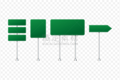 交通标志,透明,分离着色,白色,绿色,金属,空白的,旅途,方向,布置