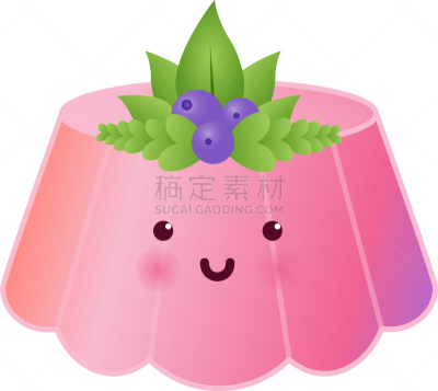 可爱的,果冻,甜点心,白色,分离着色,红色,清新,蛋糕,食品,爱