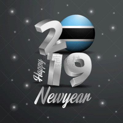 博茨瓦纳,2019,字体,新年前夕,华丽的,请柬,数字30,壁纸,问候