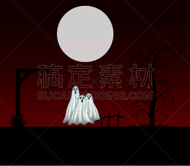 怪异,鬼,背景,三个物体,夜晚,红色,事件,十月,偏好,概念