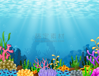 礁石,景象,水下,鸡尾酒,深的,植物群,草,船,海底,湖