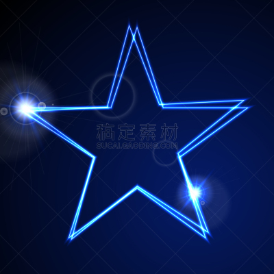 抽象,背景聚焦,星形,霓虹灯,深蓝,活力,荧光色,商务,发光,弯曲