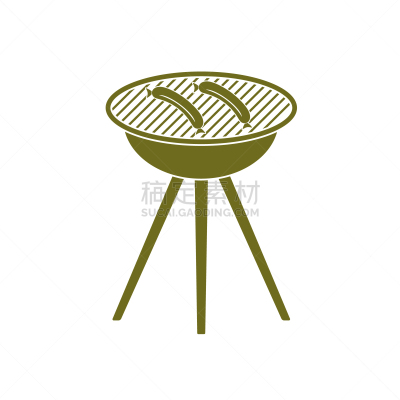 香肠,烤肉架,图标,热,肉,大篝火,野餐,食品,烹调,设计