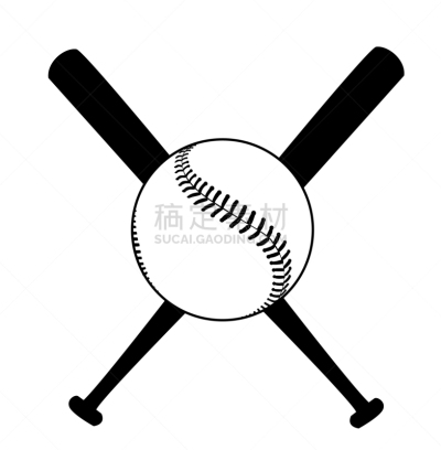 baseball with baseball bat