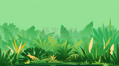植物群,地形图,热带雨林,绿色背景,草坪,簇叶从生的,草,户外,联系,剪影
