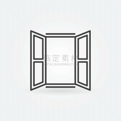 直的,窗户,图标,开着的,分离着色,房地产,商务,华丽的,长方形
