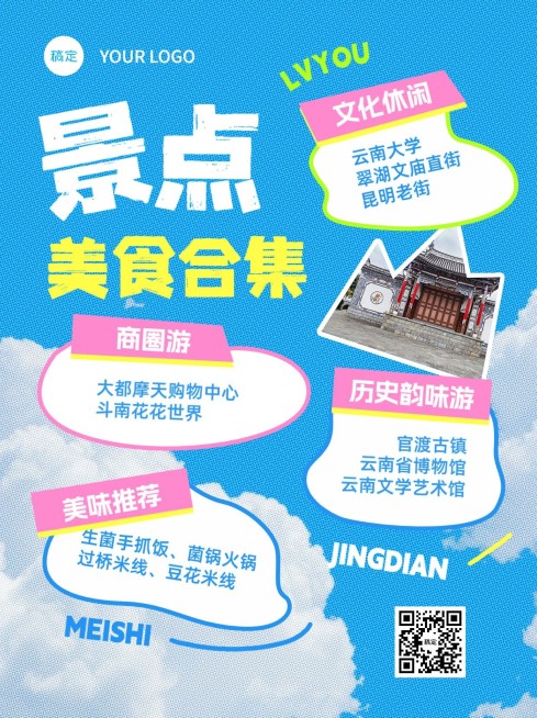 旅游攻略小红书套装小红书配图预览效果