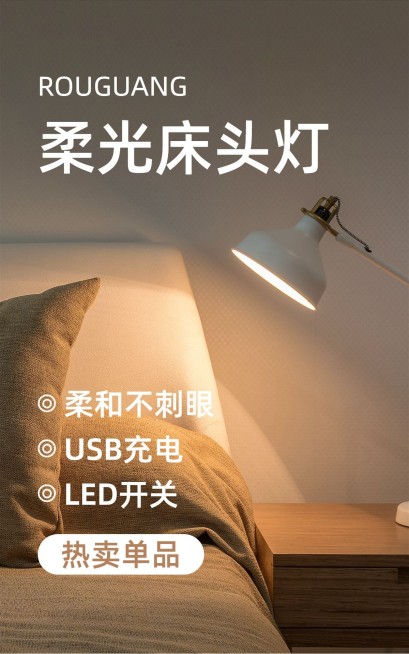 家居电器照明设备产品展示家电节促销电商竖版海报预览效果