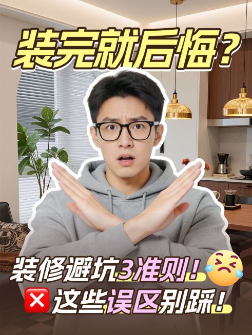 家居装修避坑指南人像-小红书封面预览效果