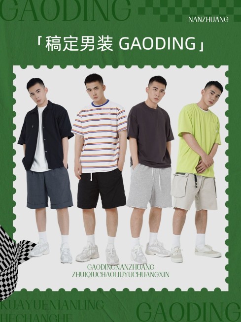 服饰箱包男装品牌故事宣传介绍小红书套装封面预览效果