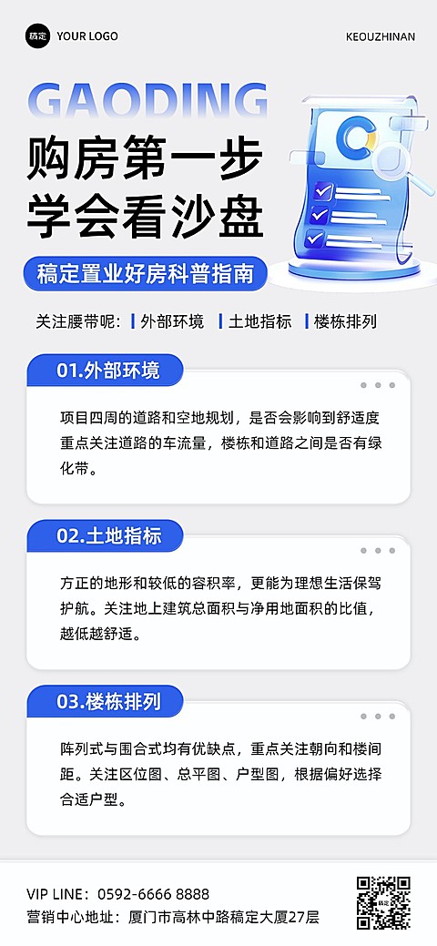 房地产销售中介知识科普全屏竖版海报