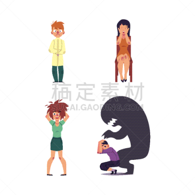 人,公寓,悲痛,分离着色,白色,寂寞,恐惧症,男人,生病