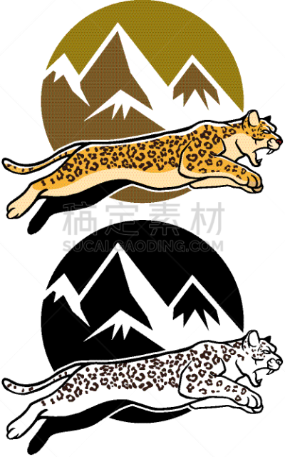 美洲豹,山,背景,黑色,自然美,危险,自然,野生动物,图像,跳