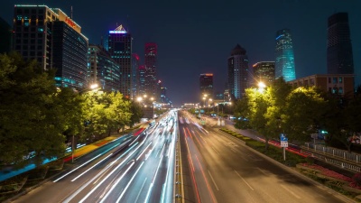 北京夜间交通延时