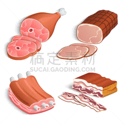 肉,牛排,意大利腊肠,背景分离,肋骨,食品,技术,牛,动物,商品