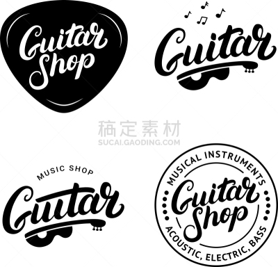 文字,商店,品牌名称,吉他,舞台,音乐,金属,模板,写