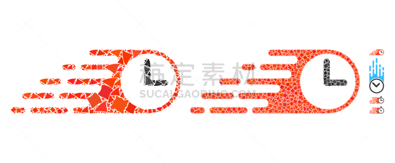 紧迫,计算机图标,钟,部分,一个物体,撕破的,小路,构图,发送,搬迁