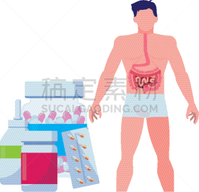 健康保健,男人,人类消化系统,男孩,生物学,人,溃疡,生病,联系
