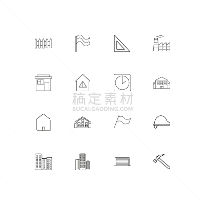 直的,建筑业,计算机图标,建筑体,房屋,三角板,工业,邮局,矢量,布置