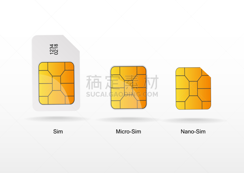 sim卡,概念,图像,矢量,绘画插图,图标,白色背景,金属,电脑芯片