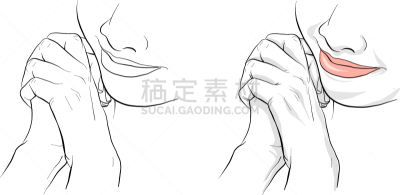 人的脸部,举起手,矢量,防晒霜,图像,女人,微笑