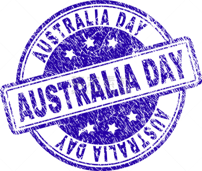 Australia Day,划痕,海豹,橡皮章,纹理效果,白昼,长方形,单词,文字,设计