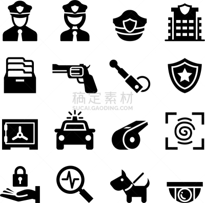 警官,警卫人员,计算机图标,男人,相机,狗,女人,巡逻车