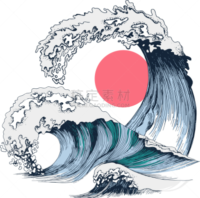波浪,海洋,太阳,动物手,背景,湿,环境,绘制,流动,复古