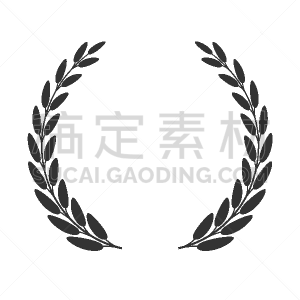 月桂花冠,分离着色,白色背景,华丽的,周年纪念,复古