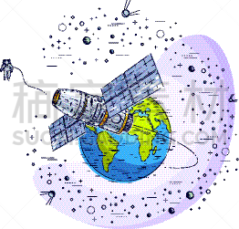椭圆形,地球形,空间站,太空交通工具,分离着色,太空船,国际空间站,平流层,未知的事物,飞