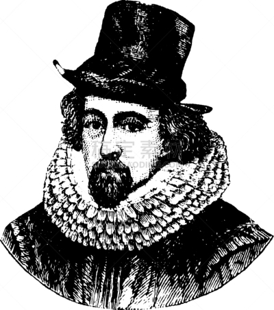 弗兰西斯培根,白色,名声,熏猪肉,科学家,英格兰,矢量,Francis I,复古
