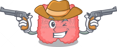 牛仔,性格,甲状腺,卡通,时尚,生物学,可爱的,健康保健,绳子