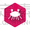 绘画插图,白色,粉色,六边形,计算机图标,矢量,分离着色,按键区,长阴影,车轮